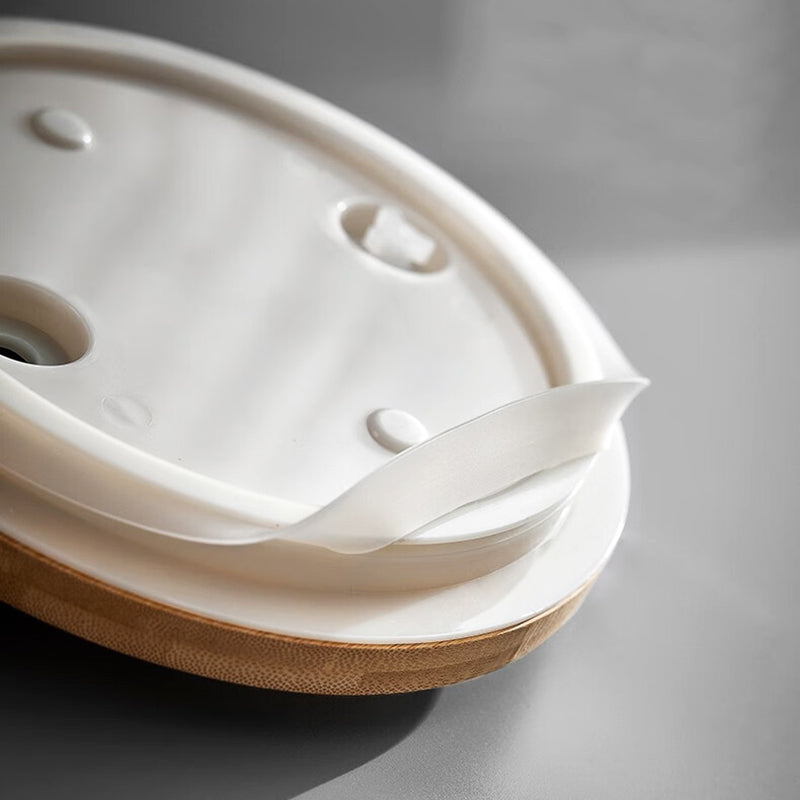 Cold Water Kettle With Faucet Glass Cup, High Temperature Resistant Household Large Capacity Pot And Cup Set 5L Cold Water Kettle + 6 Hexagonal Cups + Tea Tray + Cup Holder