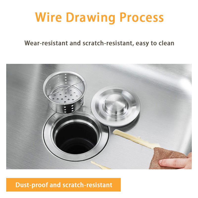 Sink With Bracket Workbench Stainless Steel Sink Countertop Integrated Wash Basin Sink Kitchen Cabinet Single Trough