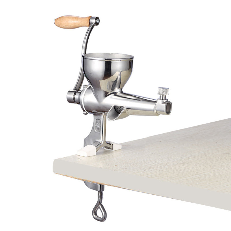 Household Stainless Steel Manual Wheatgrass Juicer, Hand-Cranked Fruit Juicer, Juicer Residue And Juice Separation