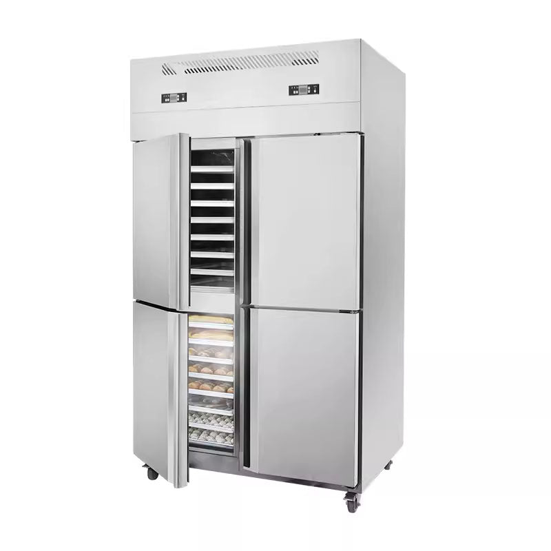 Four Doors Combination Chiller Freezer Commercial Refrigerator For Kitchen Restaurant