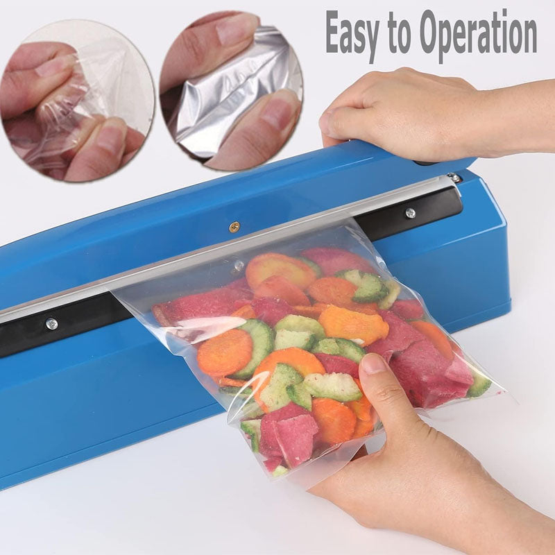 12 Inch Impulse Heat Sealer Impulse Commercial Bag Sealers with Adjustable Heating Mode for Plastic Bags PE PP Bags