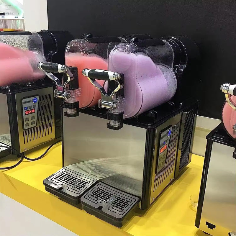 Commercial Snacks Machine 3L*2 Slush Machine Cheap Commercial 2 Bowls Slush Ice Machine For Frozen Drinks For Home