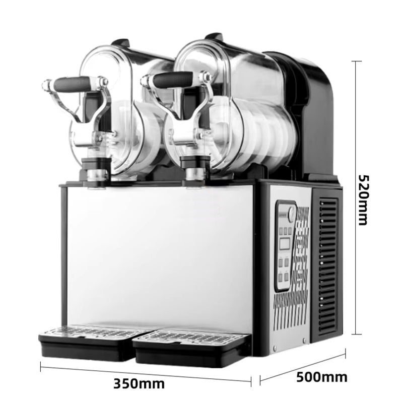 Commercial Snacks Machine 3L*2 Slush Machine Cheap Commercial 2 Bowls Slush Ice Machine For Frozen Drinks For Home