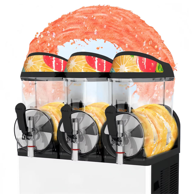Commercial Margarita Machine Slush Maker Machine Frozen Cold Drink Machine Full-Automatic Double-Cylinder Three-Cylinder Snow Mud Snow Mud Machine
