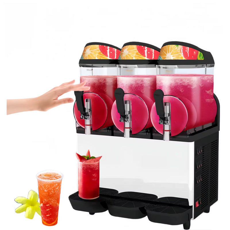 Commercial Margarita Machine Slush Maker Machine Frozen Cold Drink Machine Full-Automatic Double-Cylinder Three-Cylinder Snow Mud Snow Mud Machine
