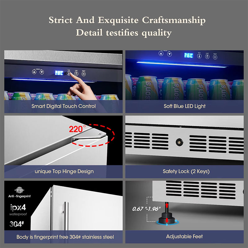 Double Drawer Zone Layer Stainless Steel Ice Cream No Frost Freezer Refrigerator For Home Office