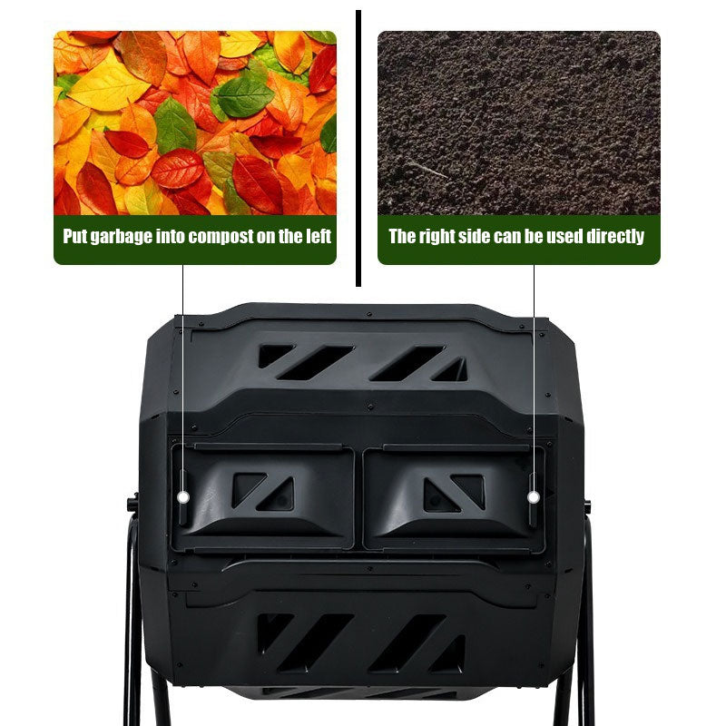 Compost Bin, Yard Outdoor Compost Bin, Garbage Leaf Fermentation Bin
