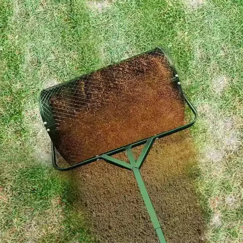 Peat Moss Spreader, 32*60cm Compost Spreader, Lightweight Manure Spreader With Adjustable Long Handle, Durable And Lightweight For Compost, Dirt, Mulch, Fertilizer, Soil