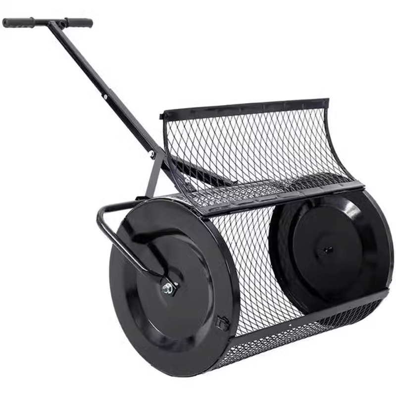 Peat Moss Spreader, 40*60cm Compost Spreader, Lightweight Manure Spreader With Adjustable Long Handle, Durable And Lightweight For Compost, Dirt, Mulch, Fertilizer, Soil