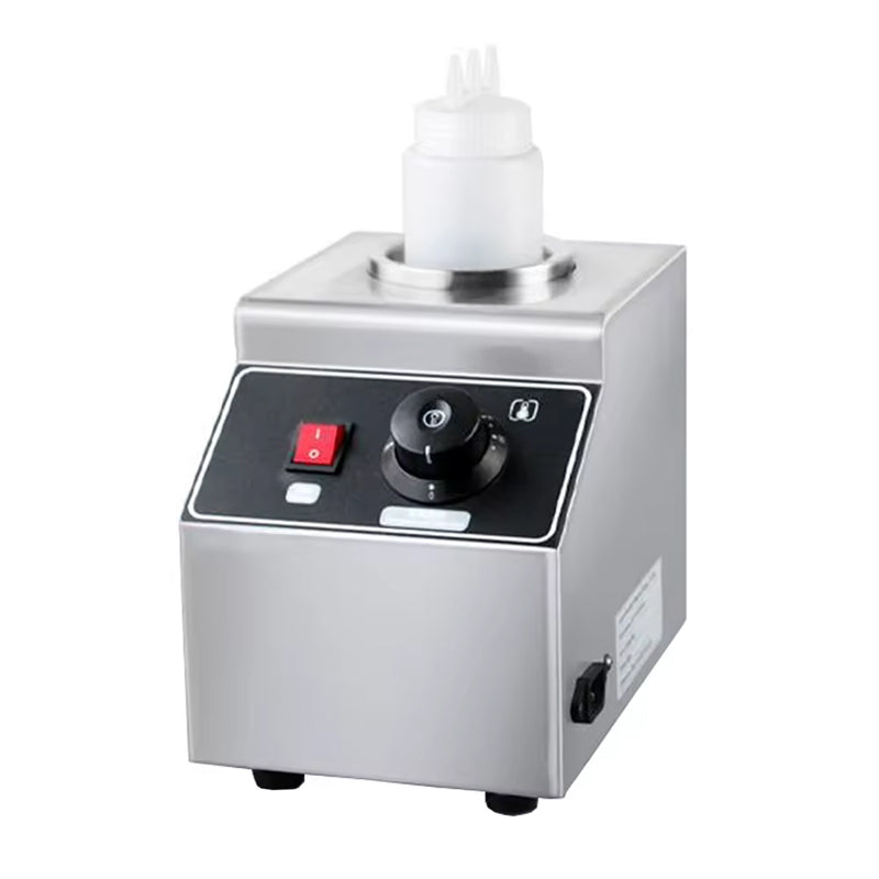 Stainless Steel Butter Sauce Cheese Chocolate Warmer Machine Dispenser Melter Machine 1Bottle Cheese Sauce Heater