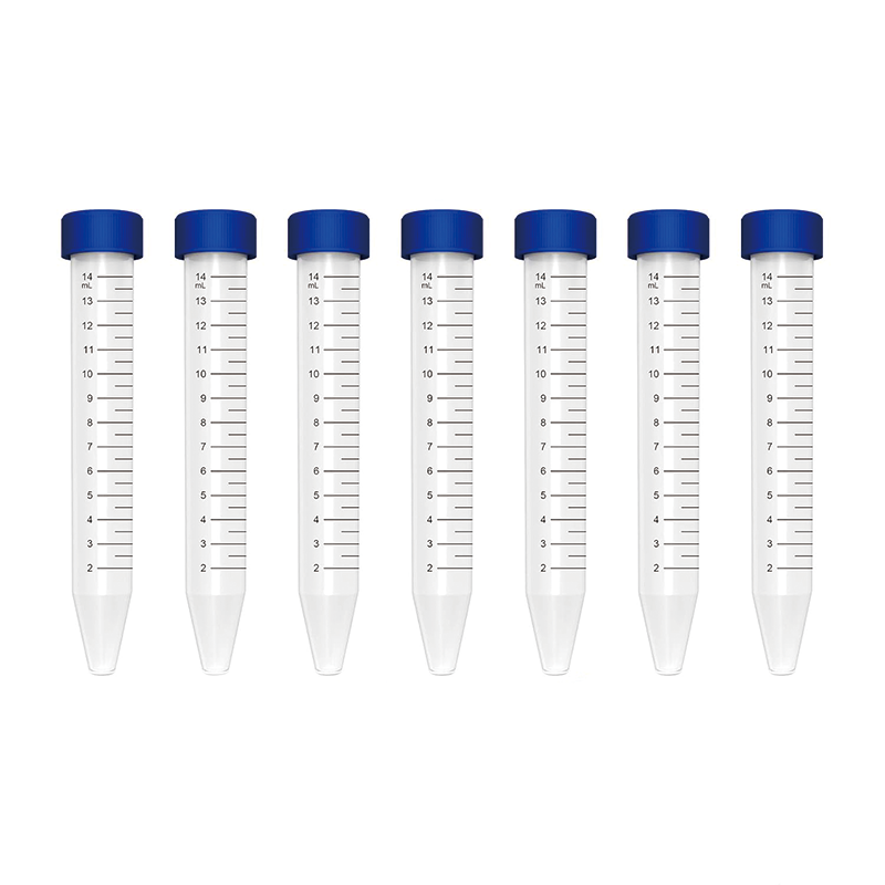 15ml Conical Centrifuge Tubes, Sterile Plastic Tubes with Screw Caps, Plastic Graduated and Write Marks Test Container (100pcs)