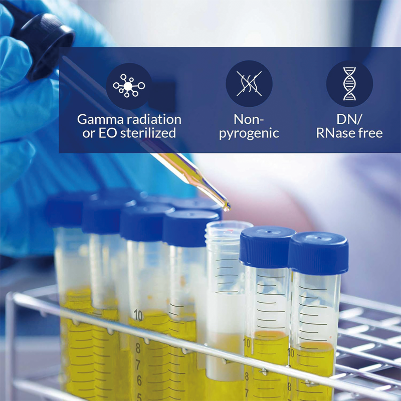 15ml Conical Centrifuge Tubes, Sterile Plastic Tubes with Screw Caps, Plastic Graduated and Write Marks Test Container (100pcs)