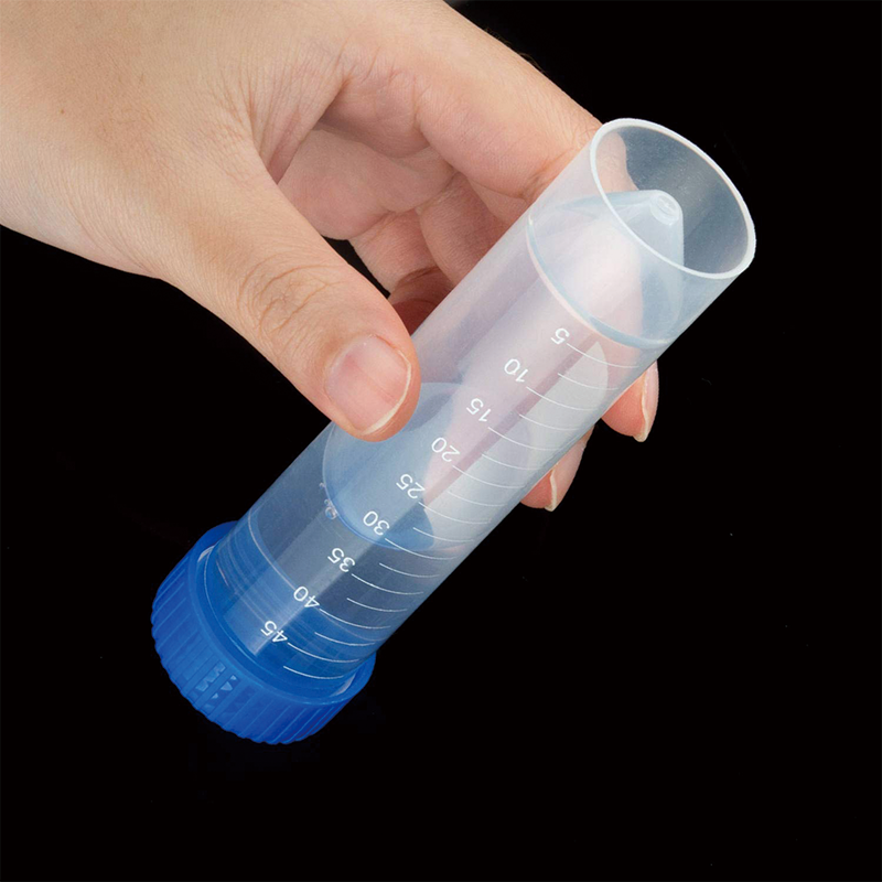 50ml Conical Centrifuge Tubes, Plastic Centrifuge Tubes with Screw Cap, Polypropylene Conical Tubes with Cap, Graduated Marks (50 Pack)