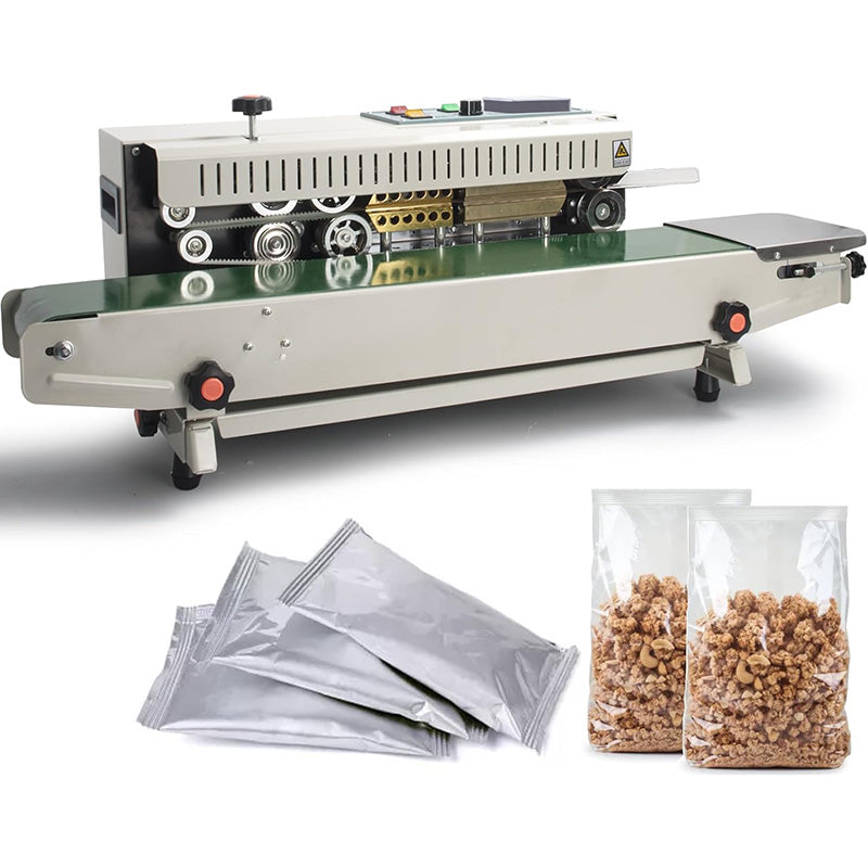 110V Continuous Sealing Machine Automatic Horizontal Continuous Band Sealer FR900 Plastic Bag Sealer