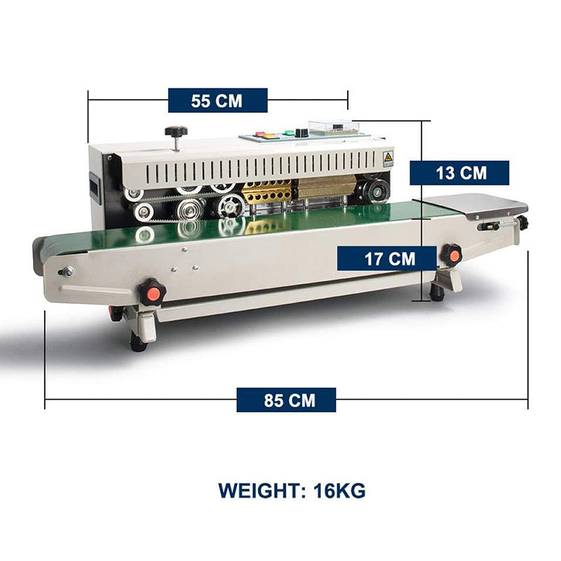 110V Continuous Sealing Machine Automatic Horizontal Continuous Band Sealer FR900 Plastic Bag Sealer