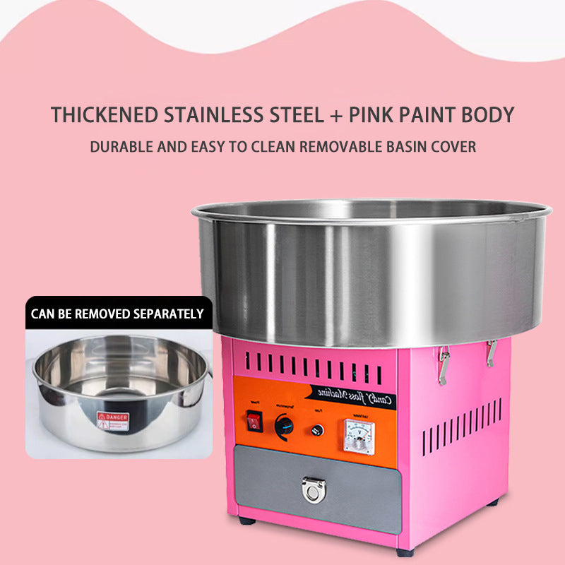 Commercial Stall Fully Automatic Drawing Cotton Candy Machine Electric Fancy Cotton Candy Making Machine