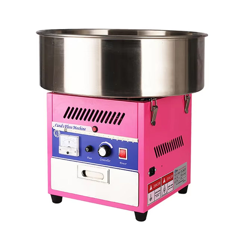 Cotton Candy Floss Machine with Cart – Commercial Sweet Treat Maker 1080W Cotton candy machine sugar floss