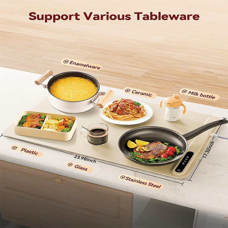 Foldable Electric Warming Tray, Features 3 Modes & Fast Heating Portable Heating Tray, for Buffet, Family Gatherings, Sabbath