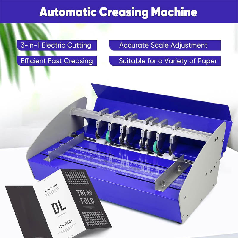 18 Inch 460mm Paper Creasing Scoring Machine 3 in 1 Creasing Machine for Tickets Documents Cards Photos Invitations