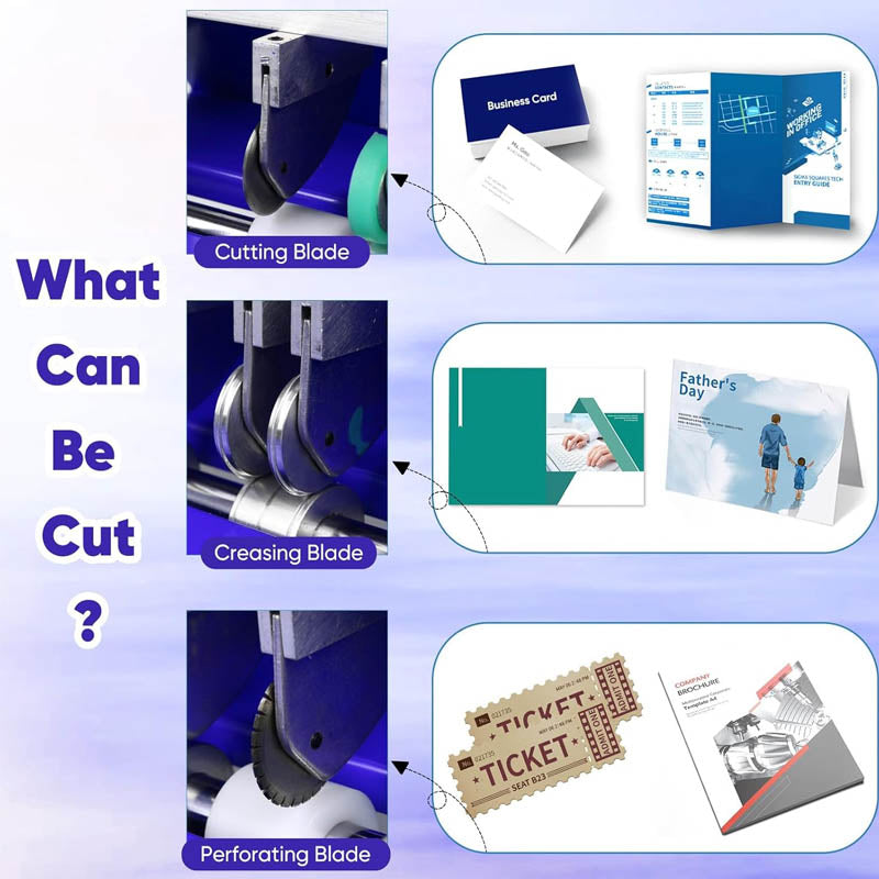 18 Inch 460mm Paper Creasing Scoring Machine 3 in 1 Creasing Machine for Tickets Documents Cards Photos Invitations