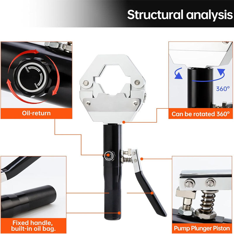 Crimping Tools Manual A/C Hose Crimper Kit Air Conditioning Repaire Handheld Hydraulic Hose Crimping Tool ydraulic Hose Crimper Hydra-Krimp 71500
