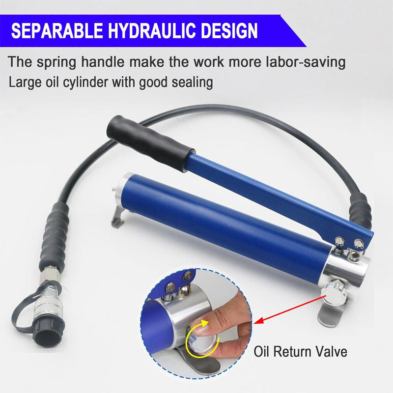 Manually Hydraulic AC Crimping Tool AC Hose Crimper Manual Kit with 7 Dies Whole Set Handheld AC Hose Crimping Tools