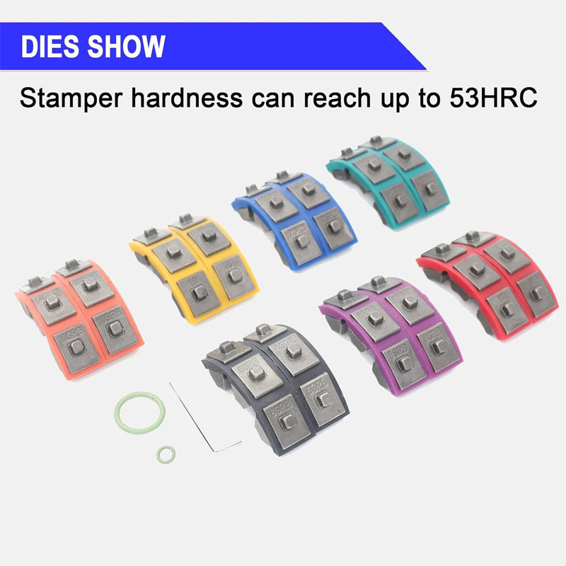 Manually Hydraulic AC Crimping Tool AC Hose Crimper Manual Kit with 7 Dies Whole Set Handheld AC Hose Crimping Tools