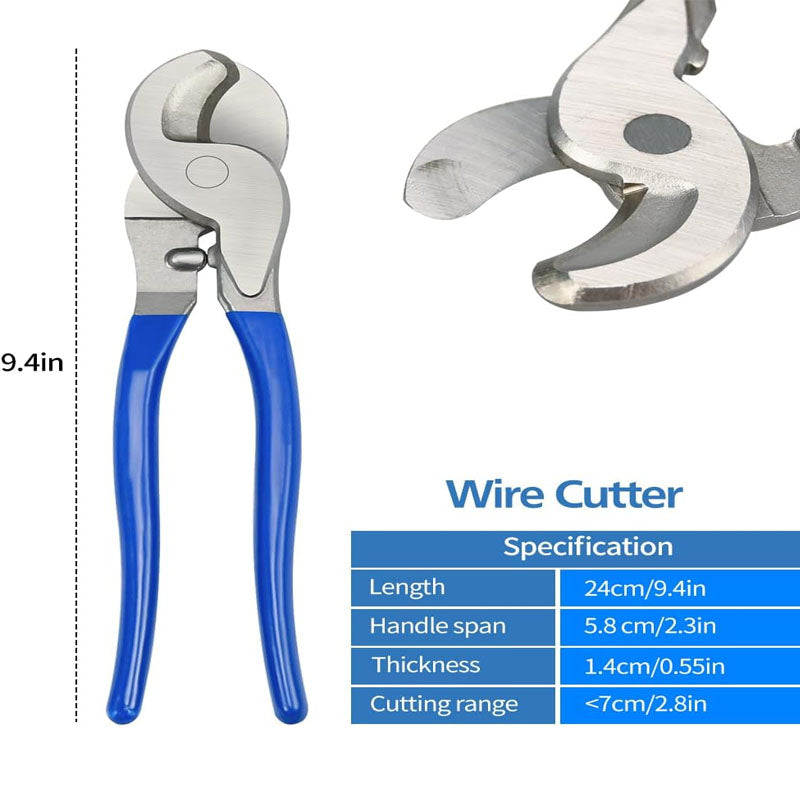 Battery Cable Lug Crimping Tool Wire Crimping Tool for AWG 10-1/0 Electrical Lug Crimper