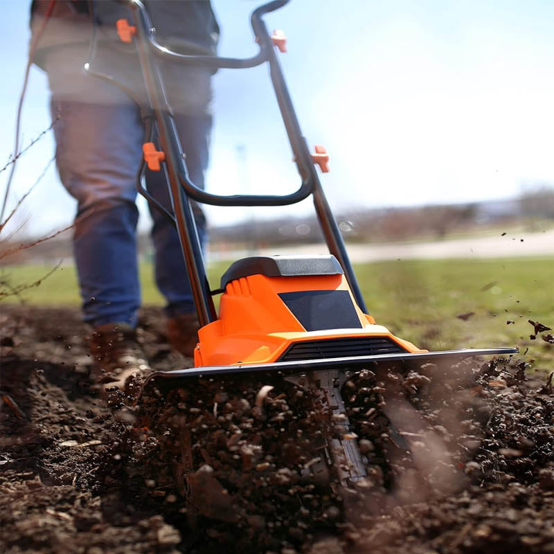 Cultivators 14 inches wide and 8.7 inches deep 10-Amp Motor Rototiller for Garden Lawn Soil Digging