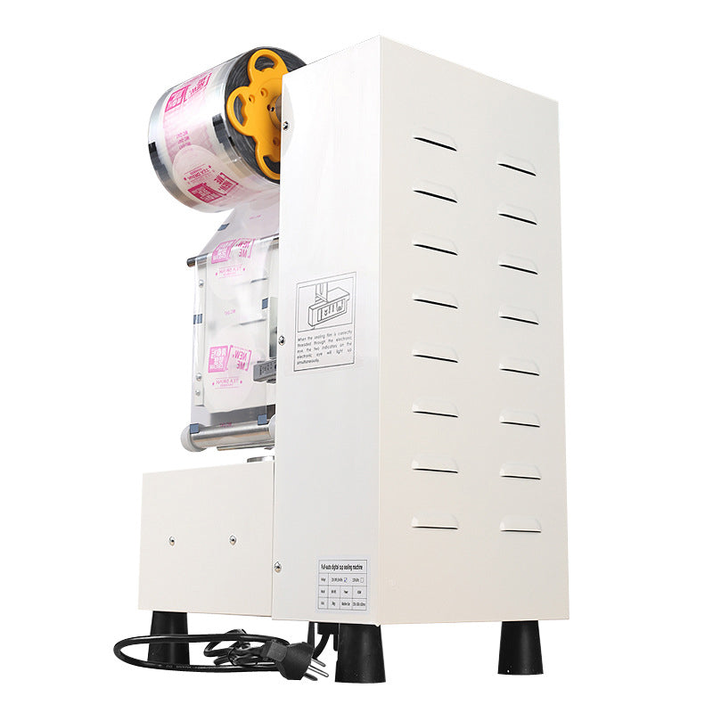 Fully Automatic Commercial Bubble Milk Tea Sealing Machine 95/90/89/88/75/70mm Cup Diameter Soy Milk Beverage Cup Sealing Machine 400-600cup/h