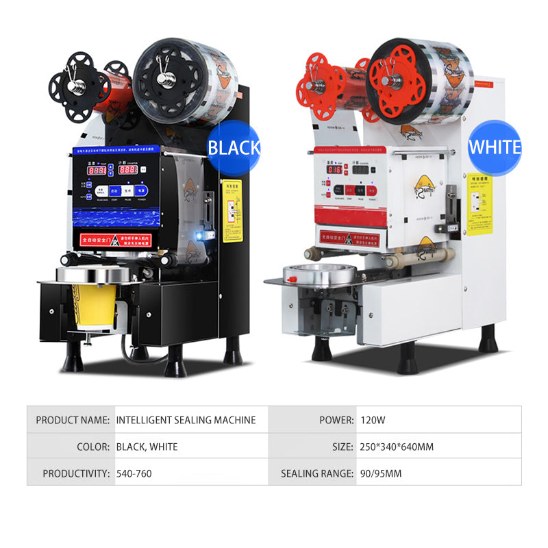 Cost-Effective Milk Tea Cup Sealing Machine 90/95 Mm Commercial Machine Complete Automatic Plastic And Paper Cup