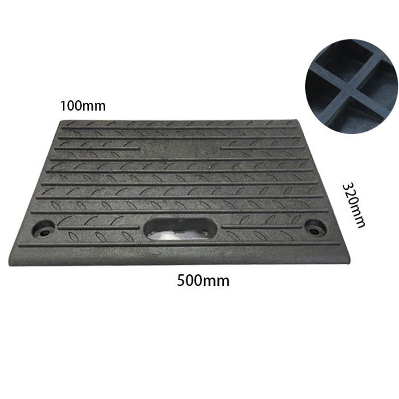 2 Packs Driveway Curb Ramps For Cars, 4" Rubber Curb Ramps For Driveway Sidewalks, Effective Wheelchair Ramp