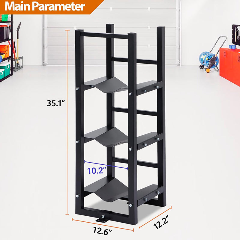 Stable Refrigerant Cylinder Tank Rack Refrigerant Tank Rack 3x30lb Cylinder Rack Sufficient Storage for Freon, Gases, Oxygen