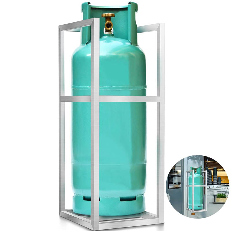 Cylinder Storage Cabinet 100lb Cylinder Capacity Propane Tank Holder 44 x 17 x 17 Inches Propane for Food Trucks
