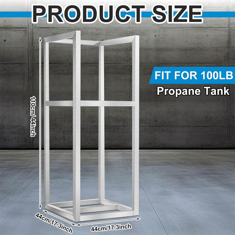 Cylinder Storage Cabinet 100lb Cylinder Capacity Propane Tank Holder 44 x 17 x 17 Inches Propane for Food Trucks