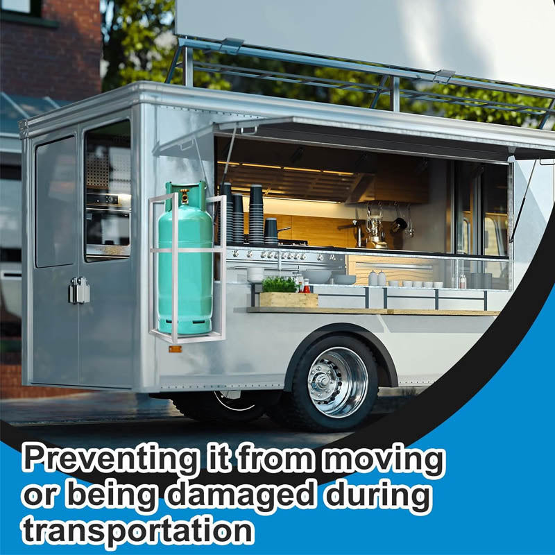 Cylinder Storage Cabinet 100lb Cylinder Capacity Propane Tank Holder 44 x 17 x 17 Inches Propane for Food Trucks
