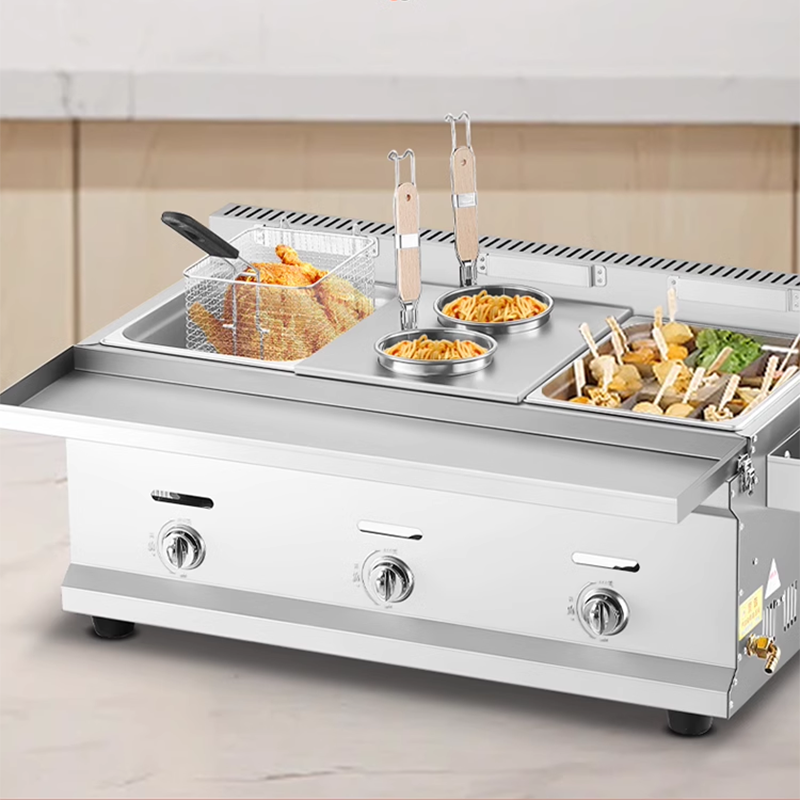 Commercial Frying Pan Flameout Protection Gas Stall Gas Liquefied Gas Frying Furnace Fried Dough Stick Machine French Fries Fried String