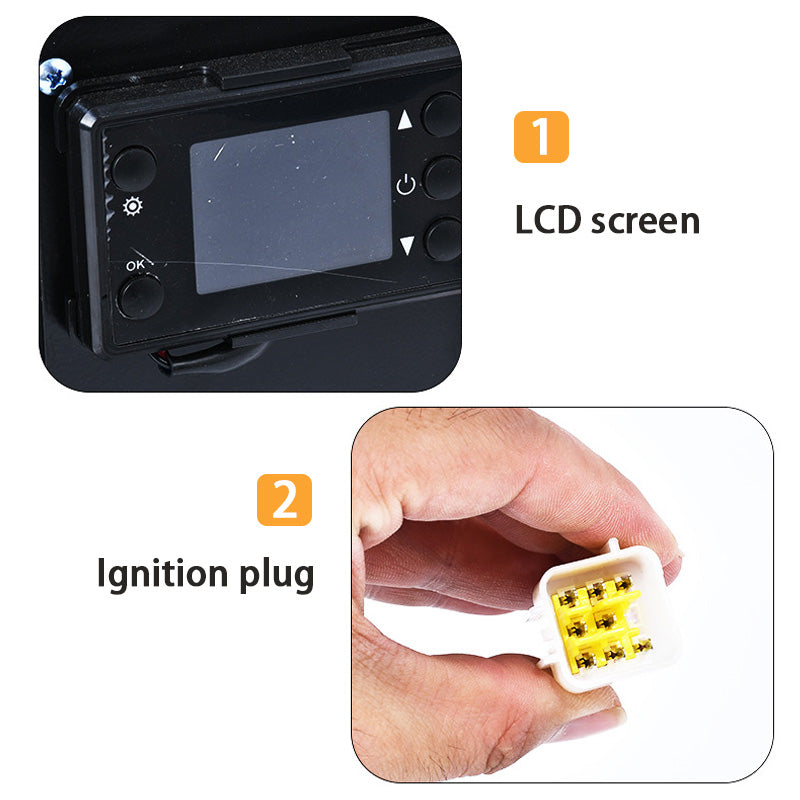 Parking Heater, Diesel Heater Horizontal All-In-One Machine, Diesel Heater Car Truck Agricultural Vehicle Heater