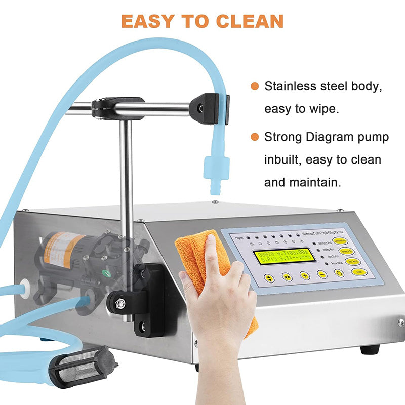 300 bottles/h 110V Digital Liquid Filling Machine 2-3500ml Automatic Bottle Liquid Filler Digital Control Pump Filler