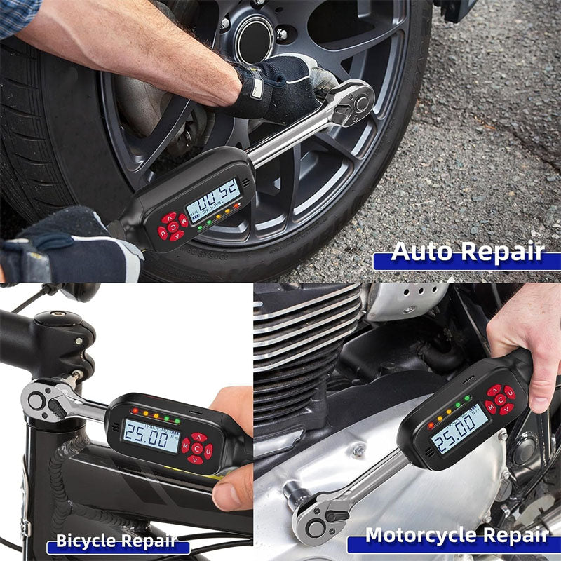 3/8 Inch Drive Digital Torque Wrench 5.02-99.57 ft.lb/6.8-135 Nm Heavy Duty Torque Wrench