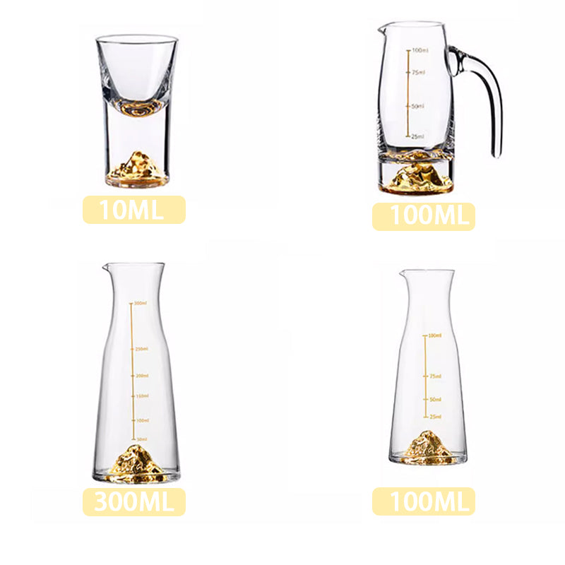 Liquor Dispenser Set Red Wine Decanter Pot Crystal Glass Liquor Cup Spirits Pot