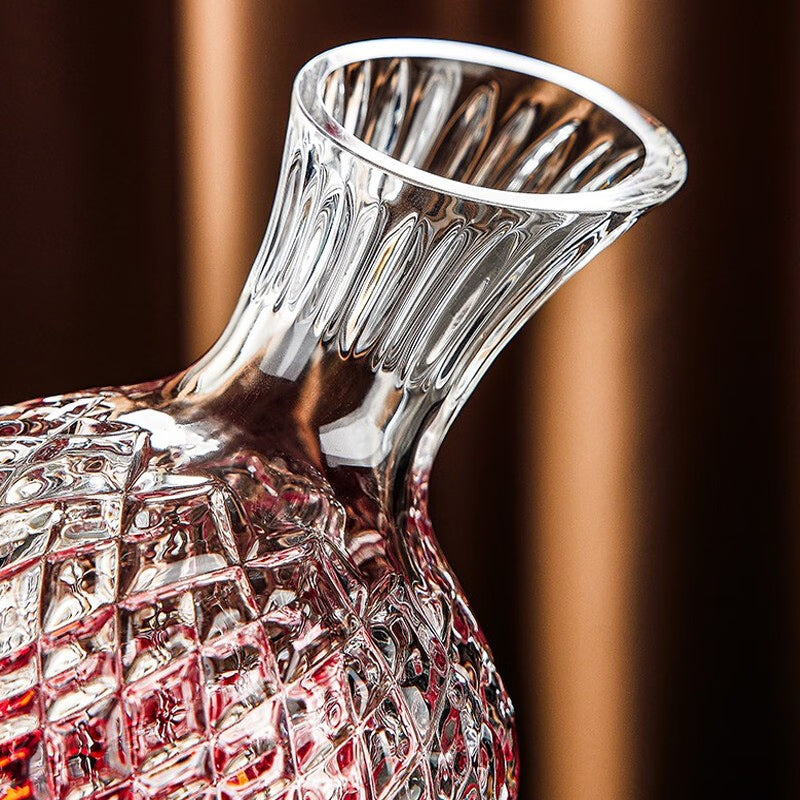 Rotating Red Wine Decanter Wine Dispenser Crystal Glass Creative Gyro Household Wine Dispenser 1500Ml Silver