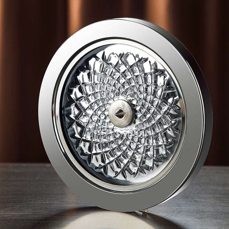 Rotating Red Wine Decanter Wine Dispenser Crystal Glass Creative Gyro Household Wine Dispenser 1500Ml Silver