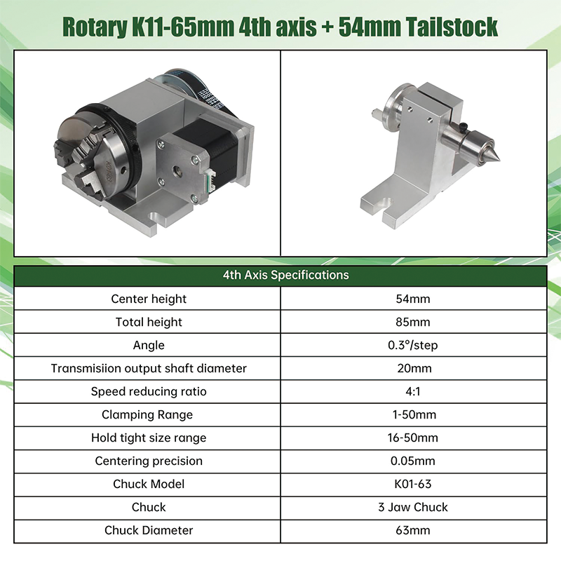 CNC Milling Machine Rotational Axis 3 Jaw Chuck Dividing Head,w/ Nema17 stepper motor for CNC Engraving