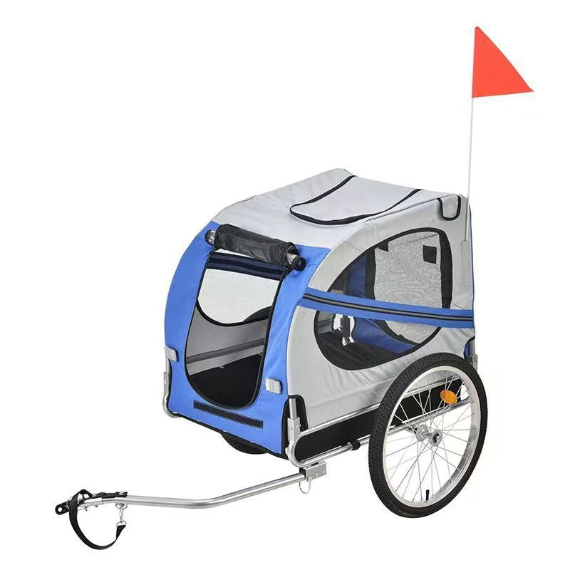 Large Pet Bike Trailer Cat Dog Stroller Folding Outdoor Riding Travel Trailer Loading 40kgs Dog Pet Bike Trailers