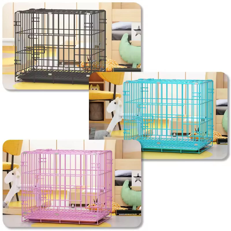 Dog Cage Large Medium And Small Dog Crate Pet Products Playpen Foldable Rabbit Pet Cages