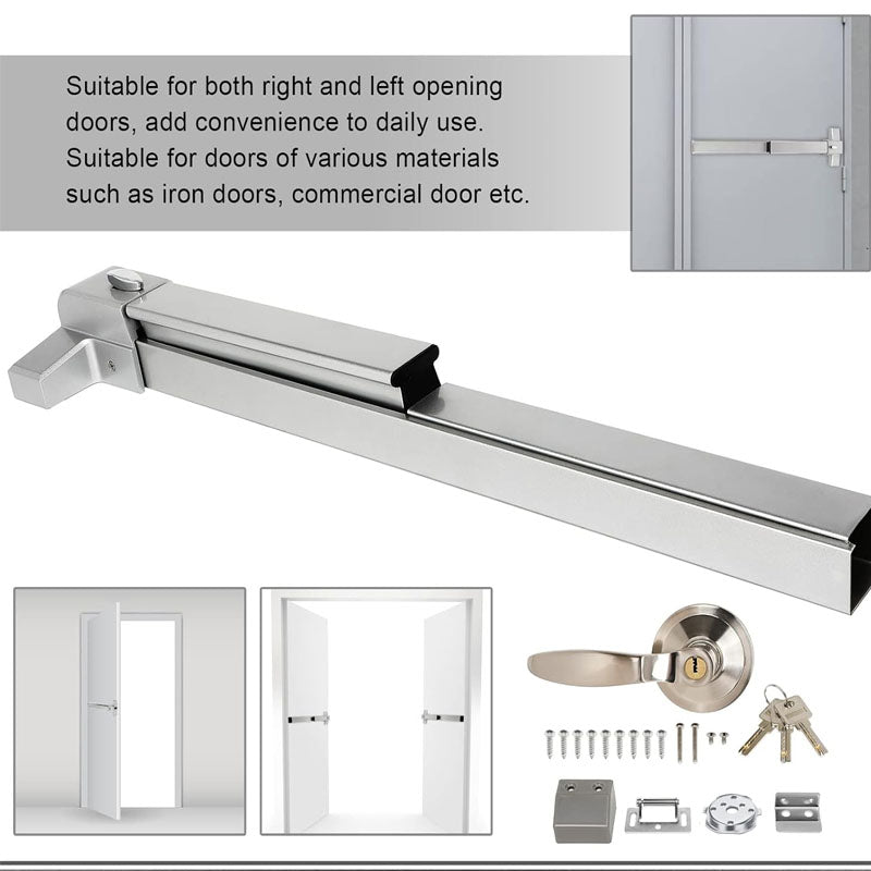 Door Push Bar Panic Exit Device Doors Lock Panic Bar Door Hardware for Exit Door Metal Wood Door