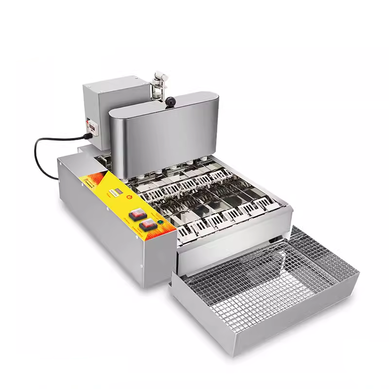 Electric Heating Commercial Fully Automatic Donut Machine 6 Rows Of Donuts Luxury Donut Machine Fryer