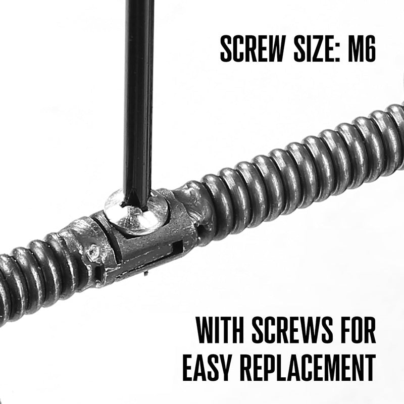 Drain Cleaner Replacement Cable 75FT×1/2 Inch Solid Core Cable Hollow Core Sewer Drain Auger Cable for Sink, Floor Drain, Toilet