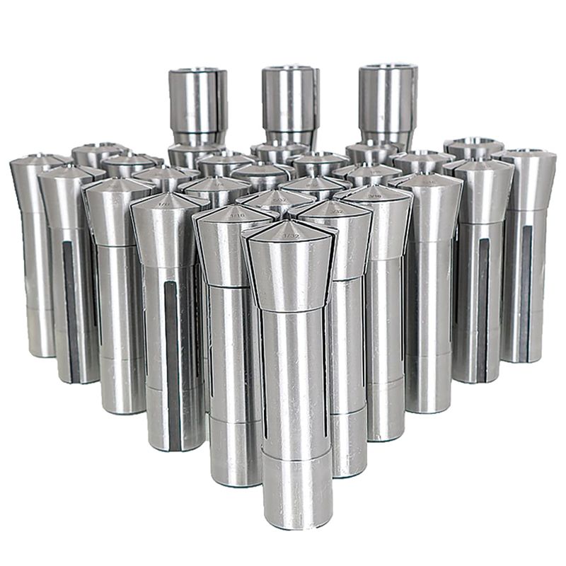 29 pcs Precision R8 Collet Set, 1/32-1 Inch for Various R8 Mill Spindle Taper Boring Machine Machining